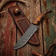 Amberfall Damascus El Yapımı Kamp Bıçağı