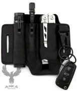 Çok Amaçlı PU Deri Kılıf EDC Organizatör Kılıf Kahve