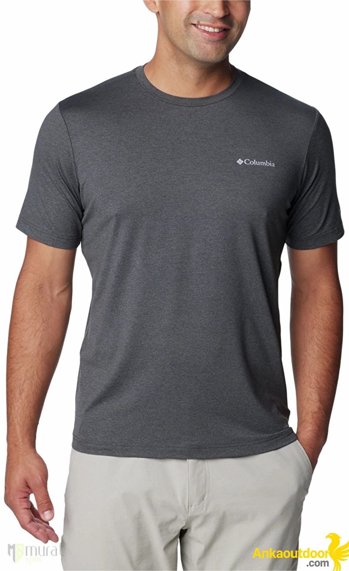 Columbia Tech Trail Crew Neck II T-Shirt Gri