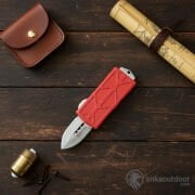 Microtech Exocet Satin Otomatik Bıçak Kırmızı