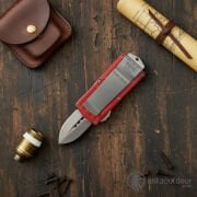 Microtech Exocet Satin Otomatik Bıçak Kırmızı