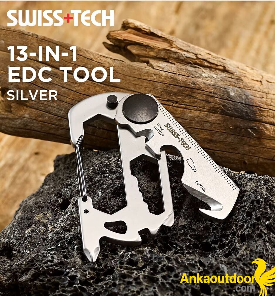 SWISS+TECH 13-IN-1 Karabina Multi Tool