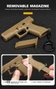 Glock Minyatür 1/4 Anahtarlık Tabanca