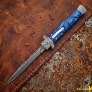AKC Mago Stiletto OTF Bıçak Mavi