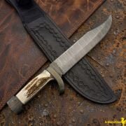 Black Stag Damascus Bowie Bıçak