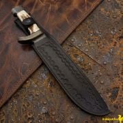 Black Stag Damascus Bowie Bıçak
