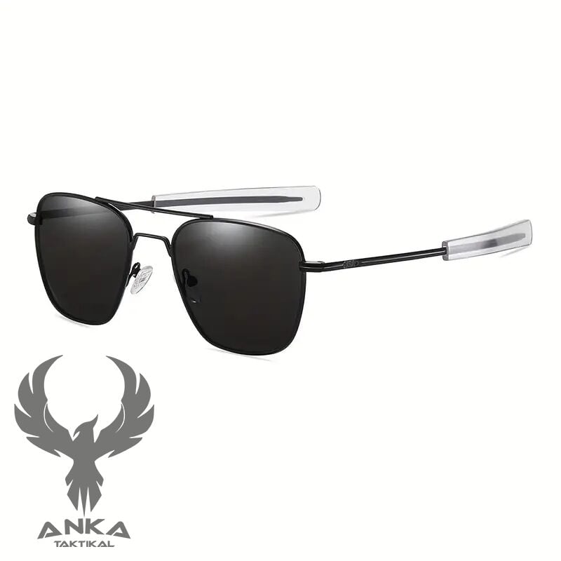 Tactical Aviator Pilot Gözlük Black-black