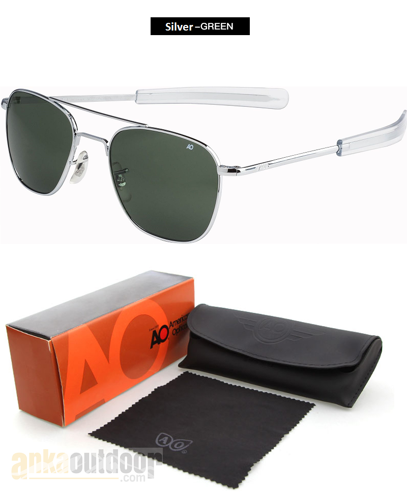 Tactical Aviator Pilot Gözlük Silver-Tea