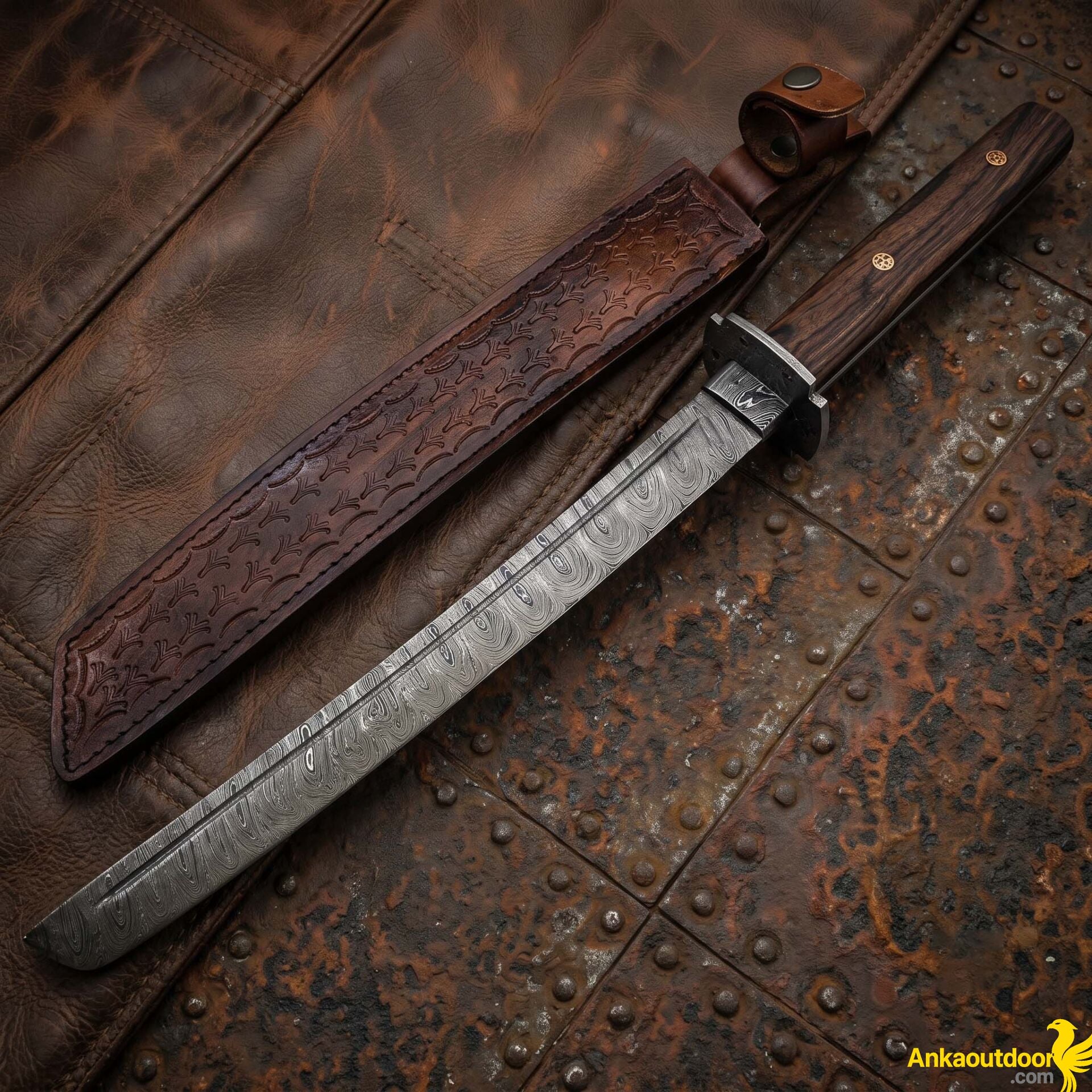 Ryumon El Yapımı Damascus Wakizashi