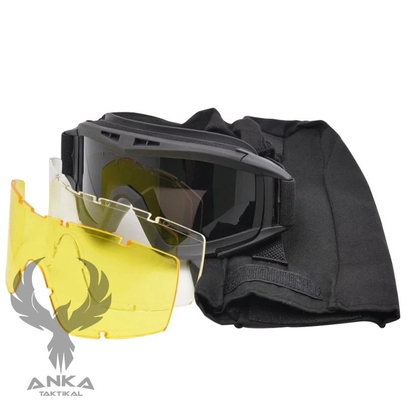 Locust Goggle Koruyucu Gözlük Siyah