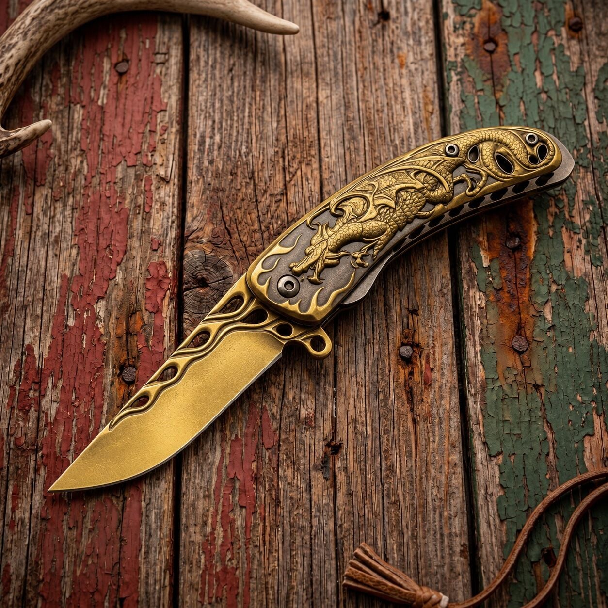 Forgeborn Series Dragon Ember Bıçak Gold