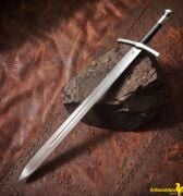 Arthur Pendragon El Yapımı Şövalye Kılıcı Siyah