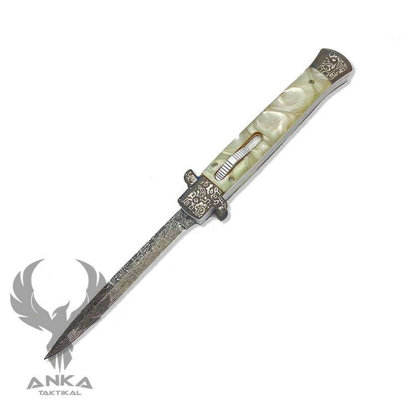 Burn 11'' OTF Stiletto Çakı Beyaz