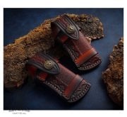 Sığır Derisi Çakı Kılıfı Aslan