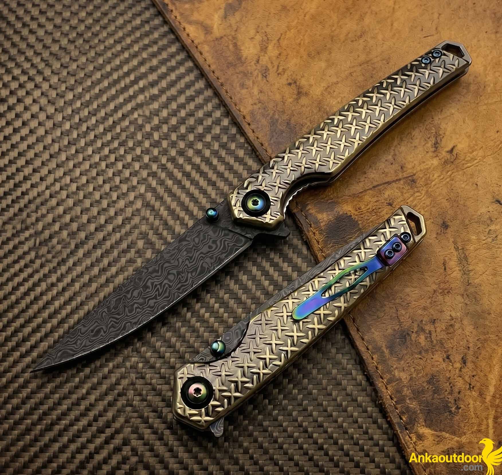 Golden Serpent Damascus Çakı