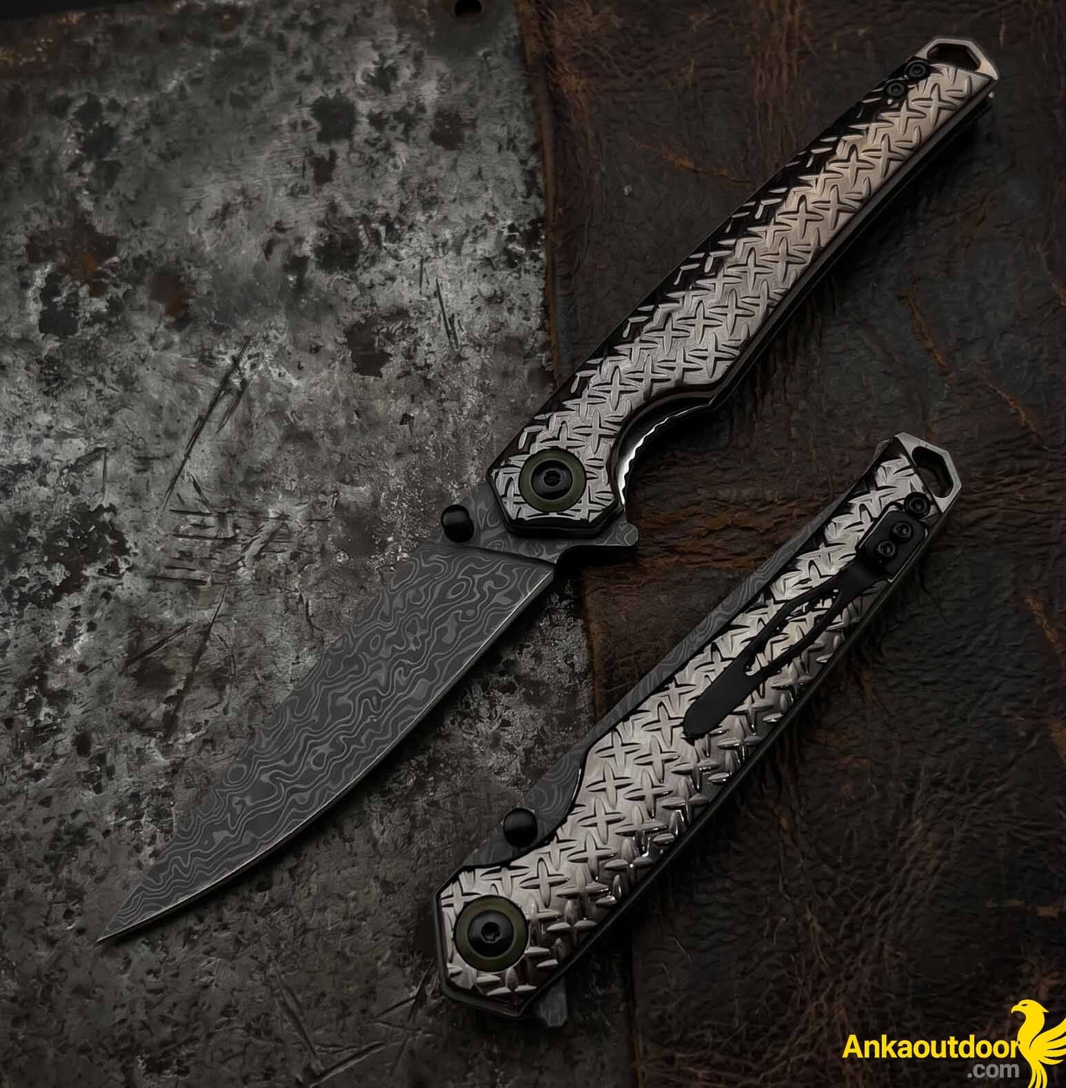 Obsidian Serpent Damascus Çakı
