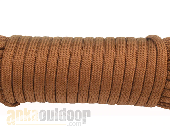 Paracord İp 4mm 1 Metre Kahve