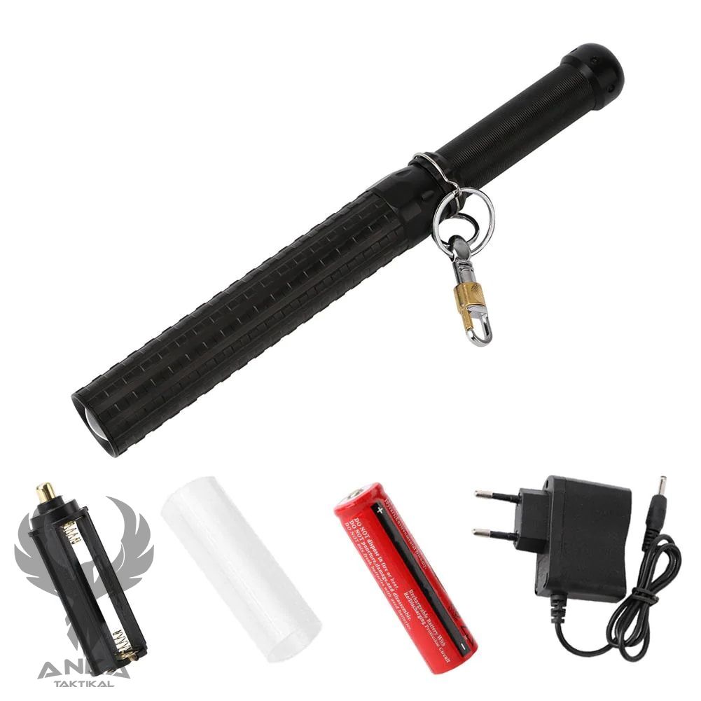 Alüminyum Teleskopik Jop Elfeneri Şarjlı KM-652