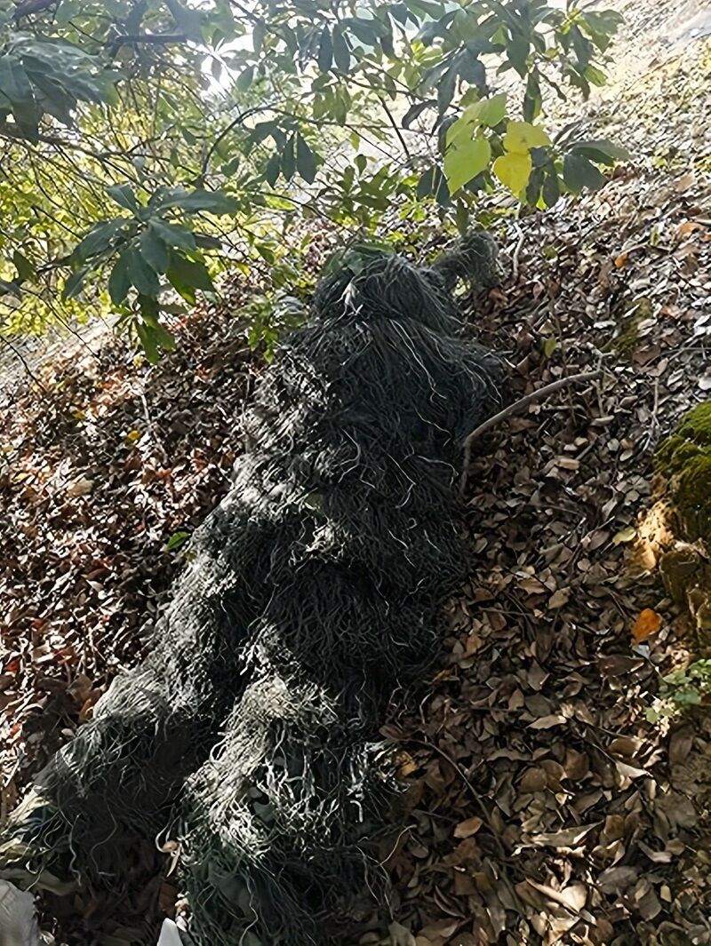 Ghillie Suit üç boyutlu kamuflaj yapı detayı