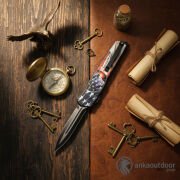 Microtech Cypher Otomatik Bıçak Captain America
