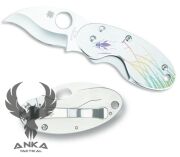 Spyderco Cricket Çakı Blue Nishijin Tattoo