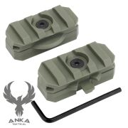 Taktik Kask Yan Ray Adaptörü Yeşil