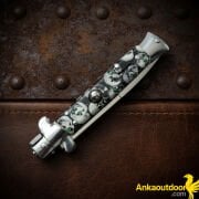 440 Knives İtalyan Otomatik Bıçak Skull