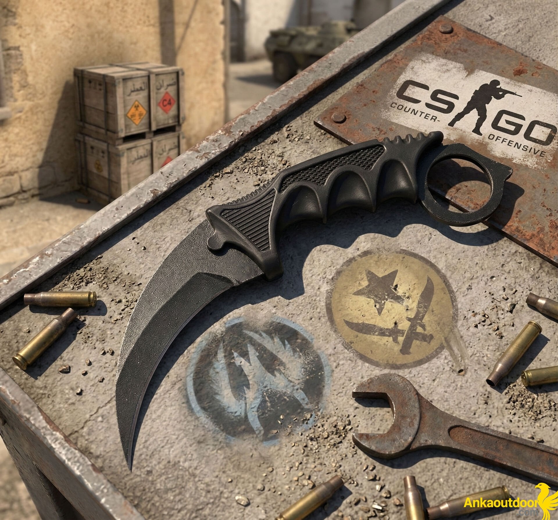 CSGO Karambit Night Black Bıçak