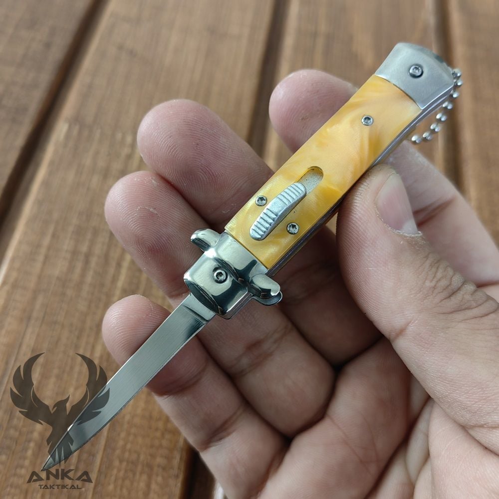 Mini Anahtarlık Stiletto OTF Çakı