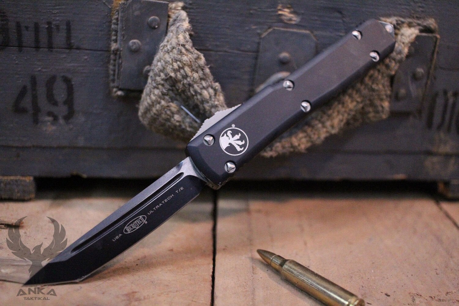 Microtech Ultratech Series Supercopy T/E Black Silver