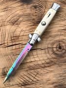 AKC italyan Stiletto Çakı Damascus