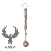 Monkey Fist Paracord Topu Savunma Anahtarlığı