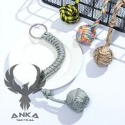 Monkey Fist Paracord Topu Savunma Anahtarlığı