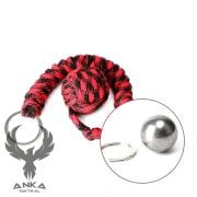 Monkey Fist Paracord Topu Savunma Anahtarlığı