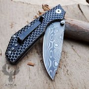 Carbon Damascus Desenli Bıçak Klon