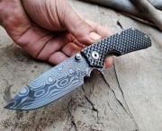 Carbon Damascus Desenli Bıçak Klon
