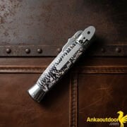 AKC Leverletto Lever Lock Stiletto Çakı Sedef