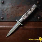 AKC Leverletto Lever Lock Stiletto Çakı Sedef