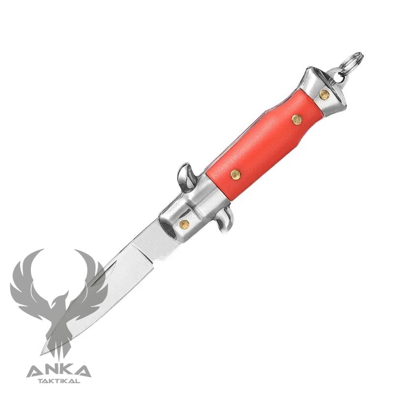 Mini Fold Box Cutter Stiletto Çakı Kırmızı