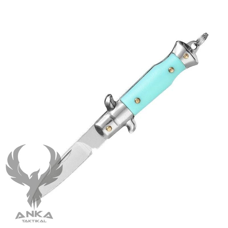 Mini Fold Box Cutter Stiletto Çakı Turkuaz