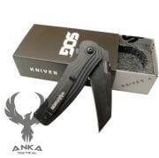 SOG Pinkerton Stub-Thumb Çakı Siyah